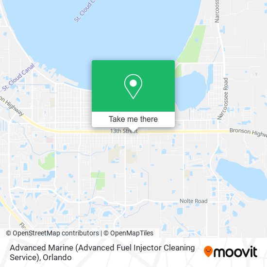 Mapa de Advanced Marine (Advanced Fuel Injector Cleaning Service)