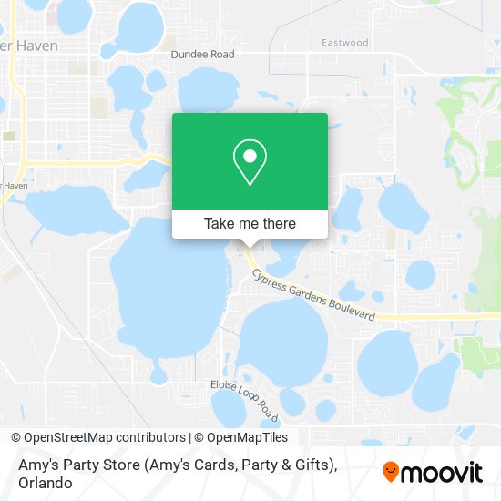 Mapa de Amy's Party Store (Amy's Cards, Party & Gifts)