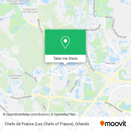 Chefs de France (Les Chefs of France) map