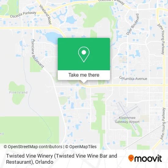 Twisted Vine Winery (Twisted Vine Wine Bar and Restaurant) map