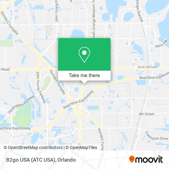 B2go USA (ATC USA) map