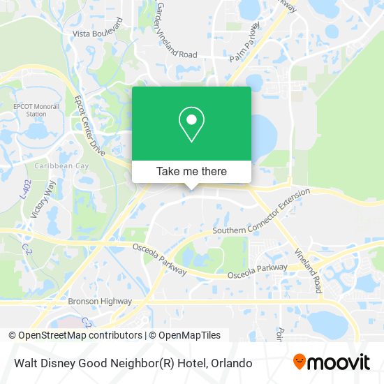 Walt Disney Good Neighbor(R) Hotel map