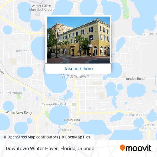 Mapa de Downtown Winter Haven, Florida