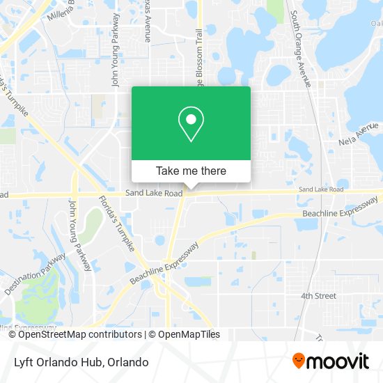 Lyft Orlando Hub map