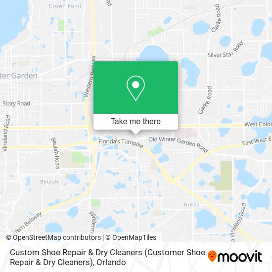 Custom Shoe Repair & Dry Cleaners map