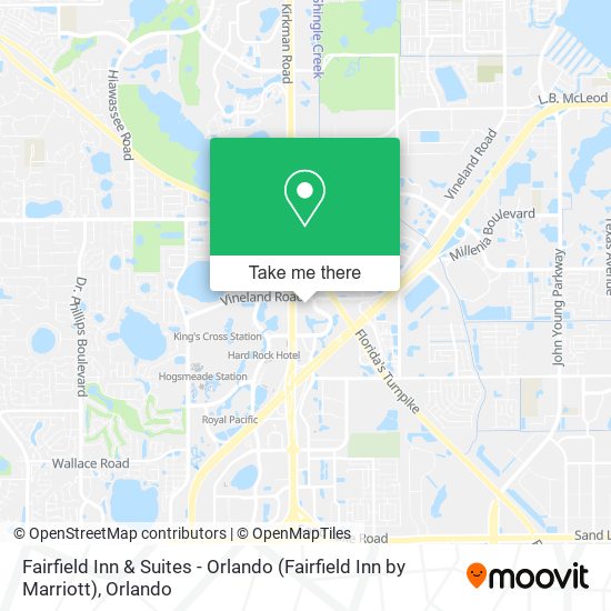 Fairfield Inn & Suites - Orlando (Fairfield Inn by Marriott) map