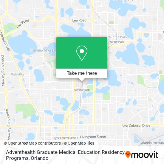 Adventhealth Graduate Medical Education Residency Programs map