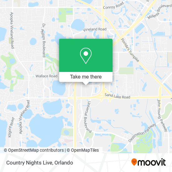 Country Nights Live map