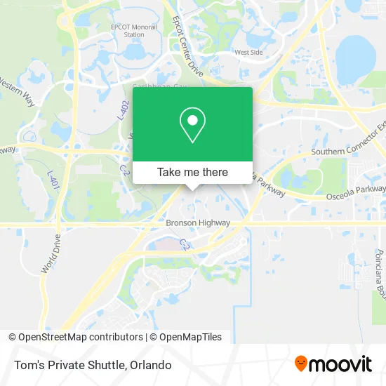 Mapa de Tom's Private Shuttle