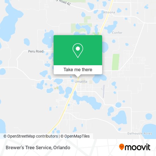 Brewer's Tree Service map