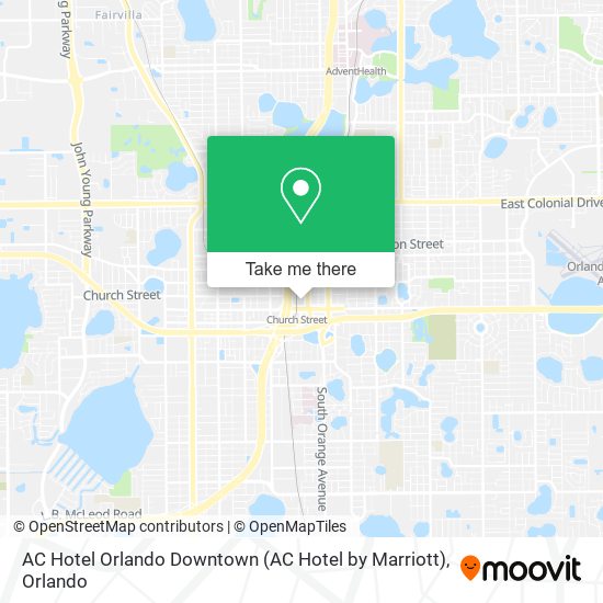 Mapa de AC Hotel Orlando Downtown (AC Hotel by Marriott)