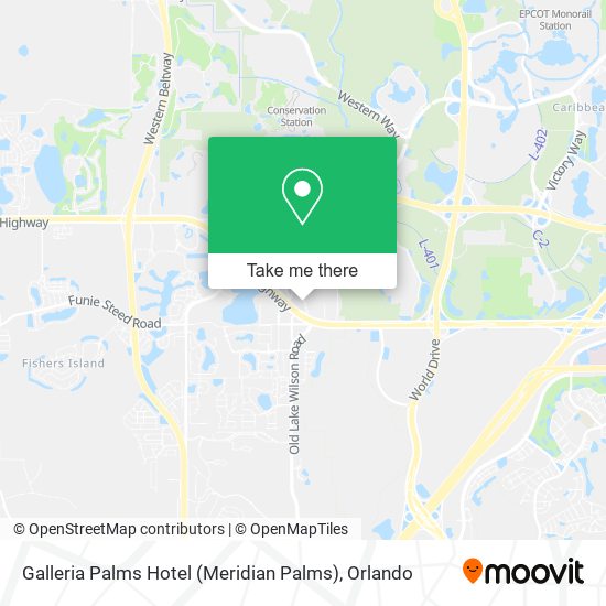 Mapa de Galleria Palms Hotel (Meridian Palms)