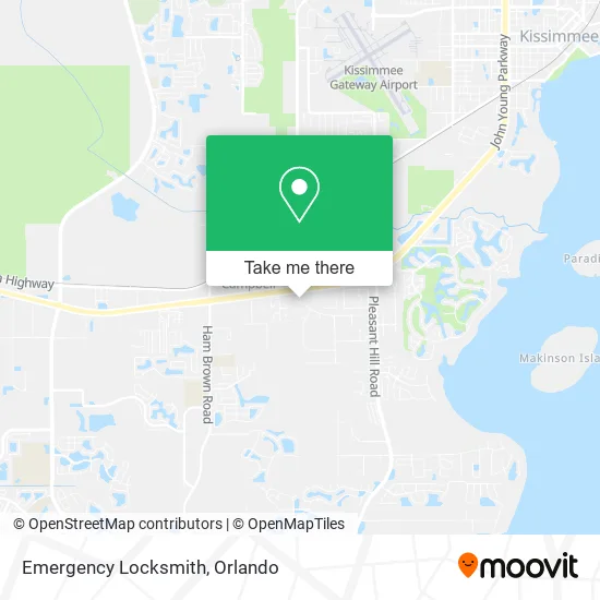 Mapa de Emergency Locksmith
