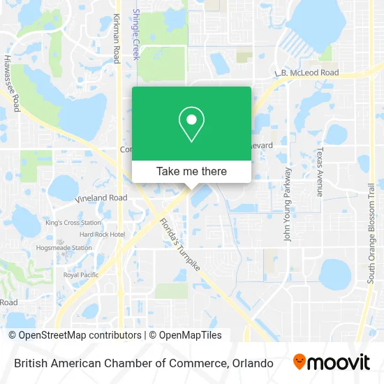 British American Chamber of Commerce map