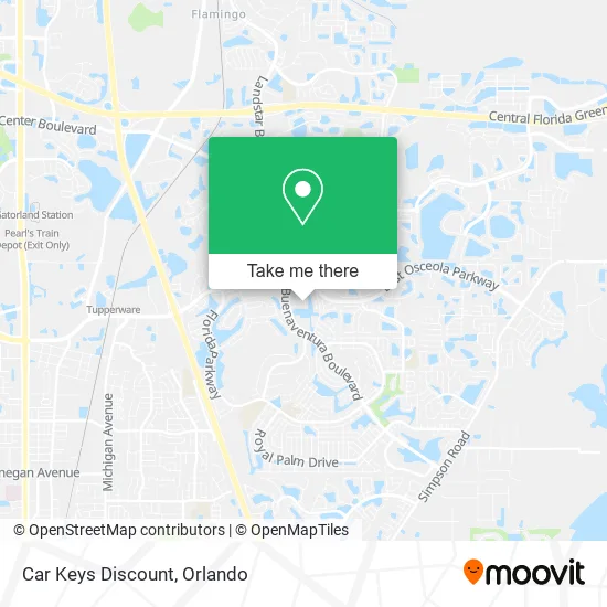 Car Keys Discount map
