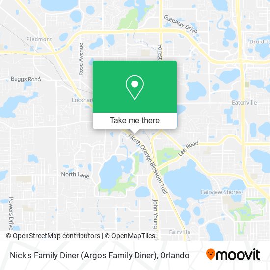 Nick's Family Diner (Argos Family Diner) map