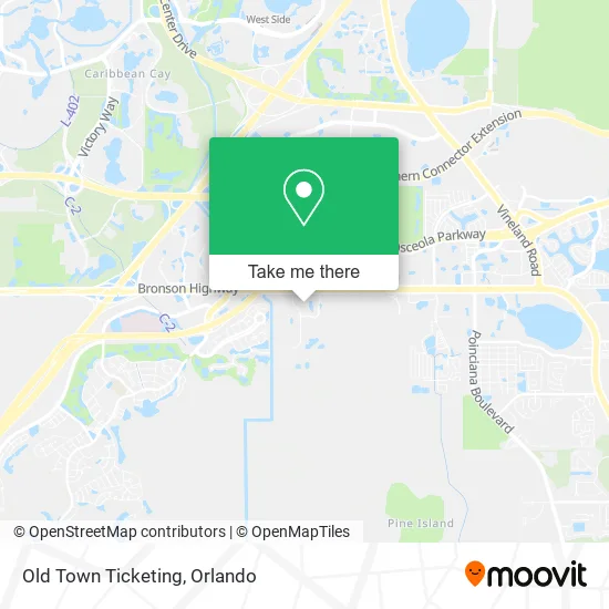 Old Town Ticketing map