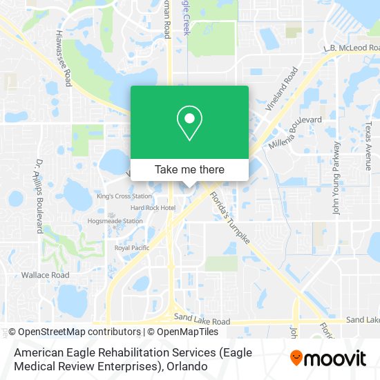 Mapa de American Eagle Rehabilitation Services (Eagle Medical Review Enterprises)