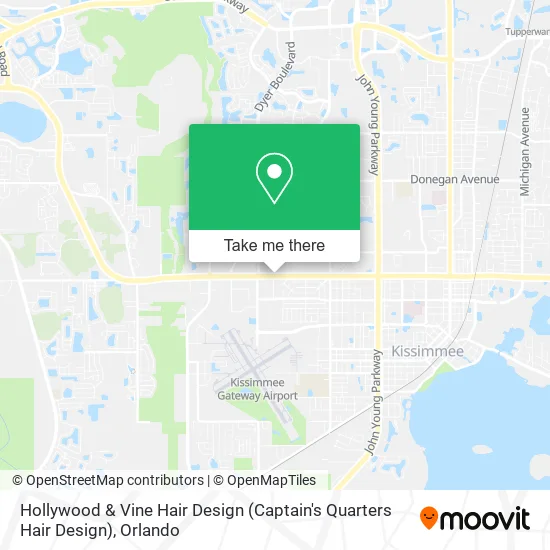 Hollywood & Vine Hair Design (Captain's Quarters Hair Design) map