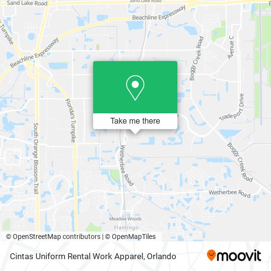 Mapa de Cintas Uniform Rental Work Apparel