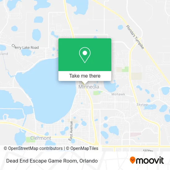 Mapa de Dead End Escape Game Room