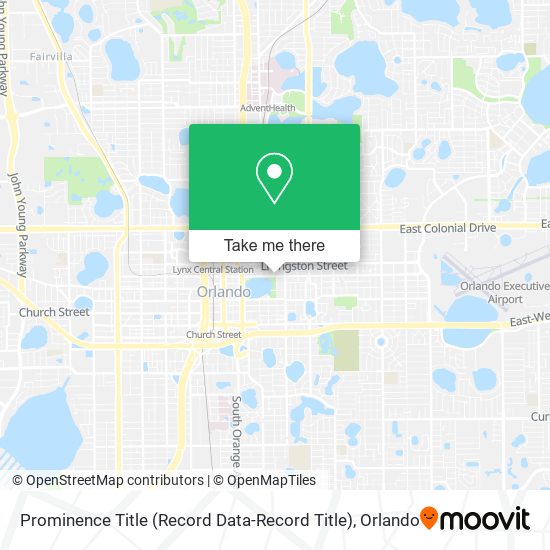 Mapa de Prominence Title (Record Data-Record Title)