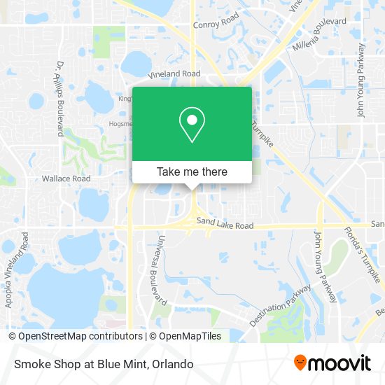 Smoke Shop at Blue Mint map