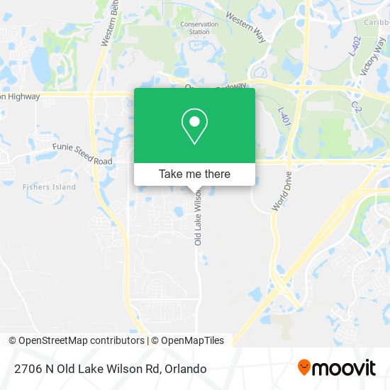 Mapa de 2706 N Old Lake Wilson Rd