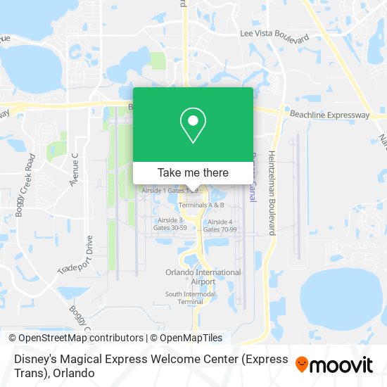 Mapa de Disney's Magical Express Welcome Center (Express Trans)