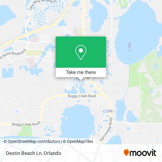 Destin Beach Ln map