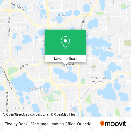 Fidelity Bank - Mortgage Lending Office map