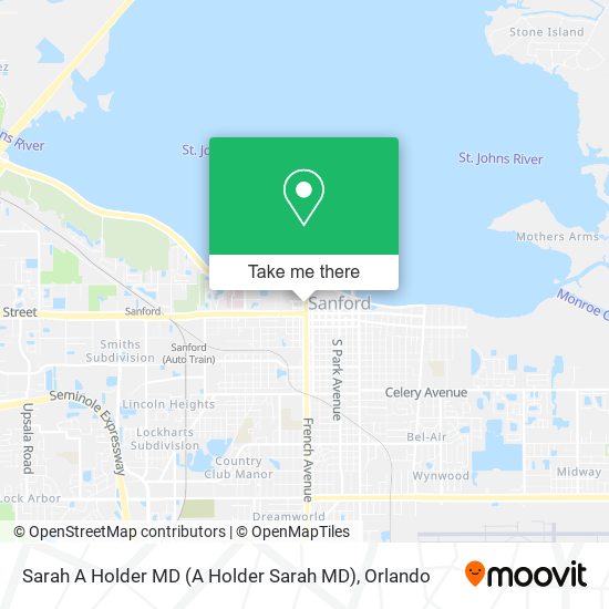 Sarah A Holder MD map