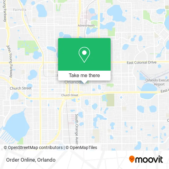 Mapa de Order Online