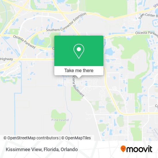 Mapa de Kissimmee View, Florida