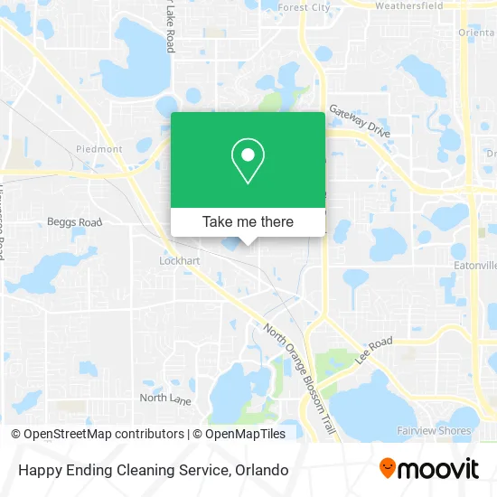 Happy Ending Cleaning Service map