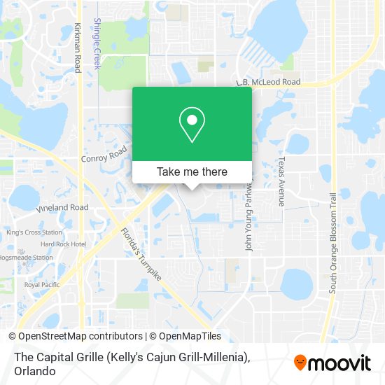 The Capital Grille (Kelly's Cajun Grill-Millenia) map