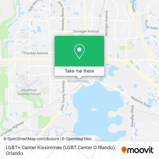 Mapa de LGBT+ Center Kissimmee (LGBT Center O Rlando)