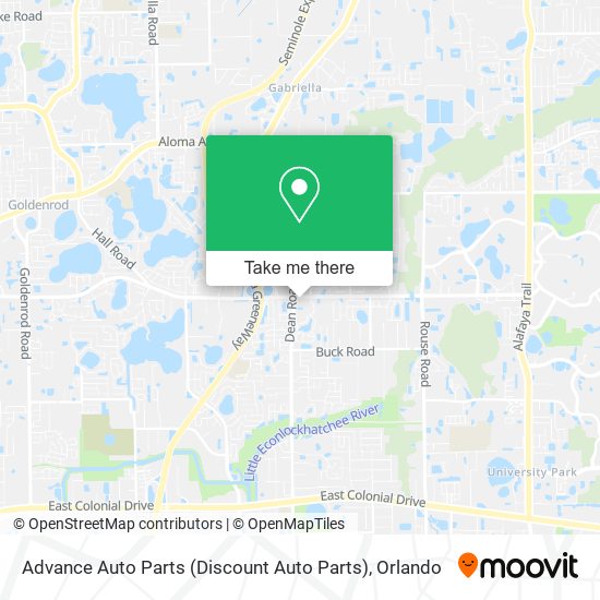 Advance Auto Parts (Discount Auto Parts) map