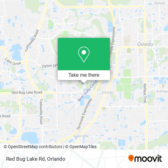 Mapa de Red Bug Lake Rd