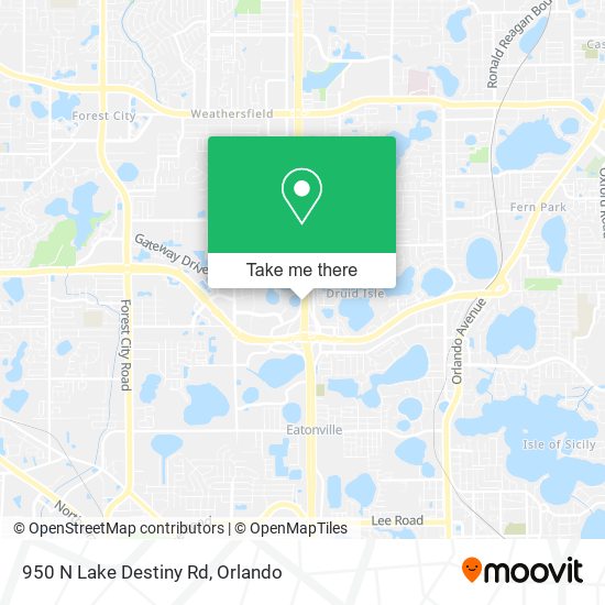 Mapa de 950 N Lake Destiny Rd