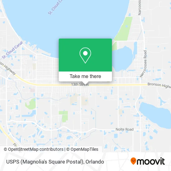 USPS (Magnolia's Square Postal) map