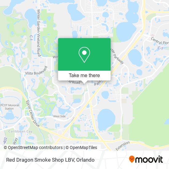 Red Dragon Smoke Shop LBV map