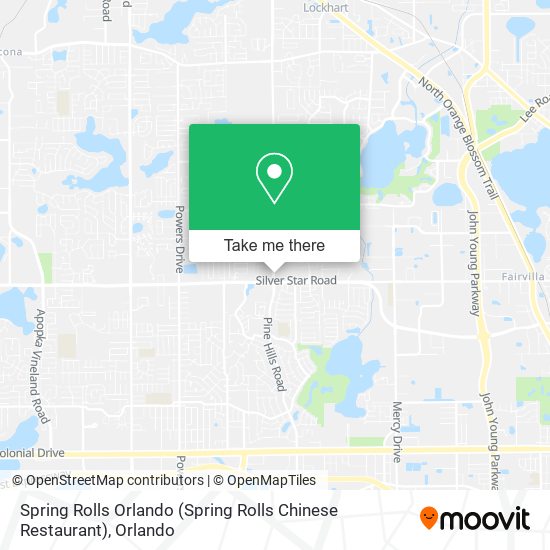 Spring Rolls Orlando (Spring Rolls Chinese Restaurant) map