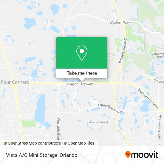 Vista A/C Mini-Storage map