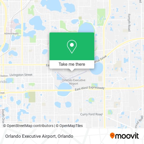Orlando Executive Airport map