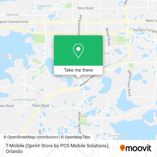T-Mobile (Sprint Store by PCS Mobile Solutions) map