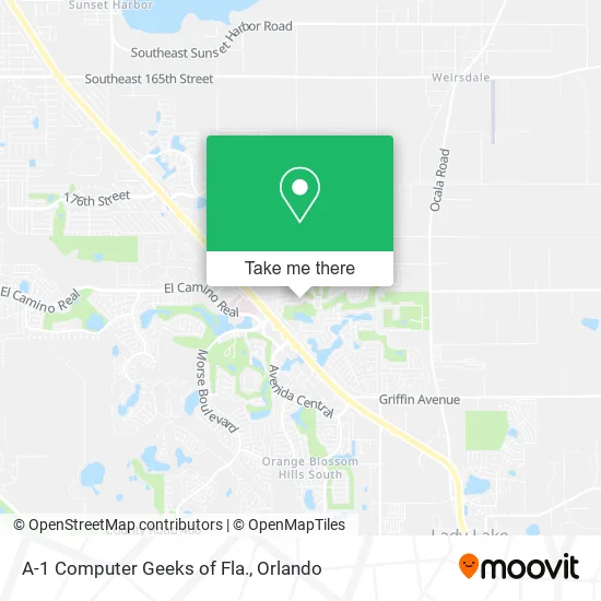 A-1 Computer Geeks of Fla. map