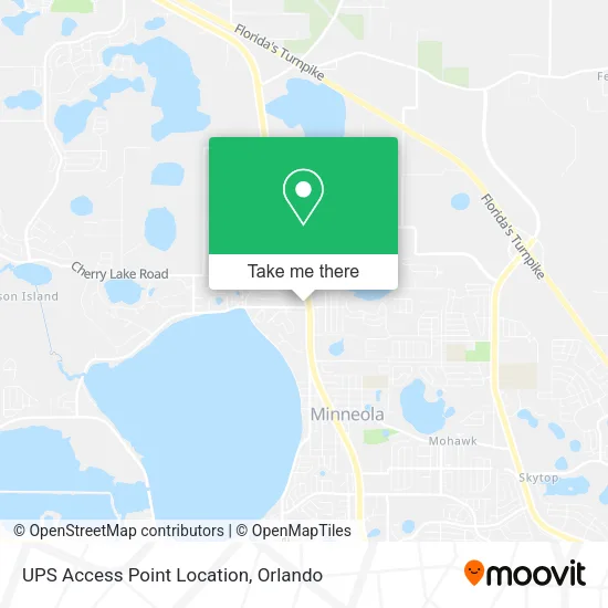 UPS Access Point Location map