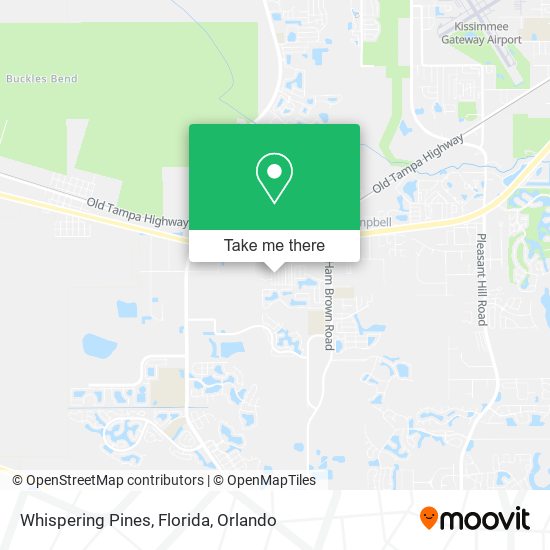 Mapa de Whispering Pines, Florida