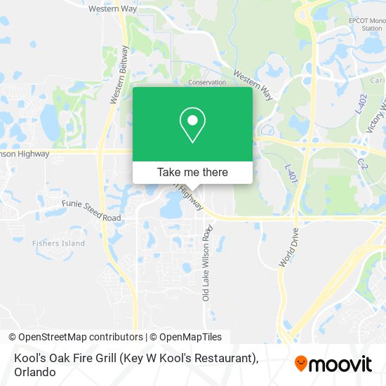 Mapa de Kool's Oak Fire Grill (Key W Kool's Restaurant)